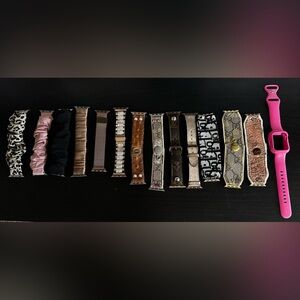 Assorted Watch Bands for Apple Watch Series 5 38-40MM sizes.